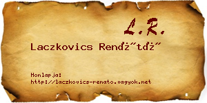 Laczkovics Renátó névjegykártya
