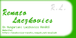 renato laczkovics business card